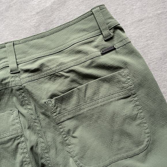 Prana Revenna Jogger Pants Green Ripstop Stretch Drawstring Gorpcore size 2 - Picture 5 of 9